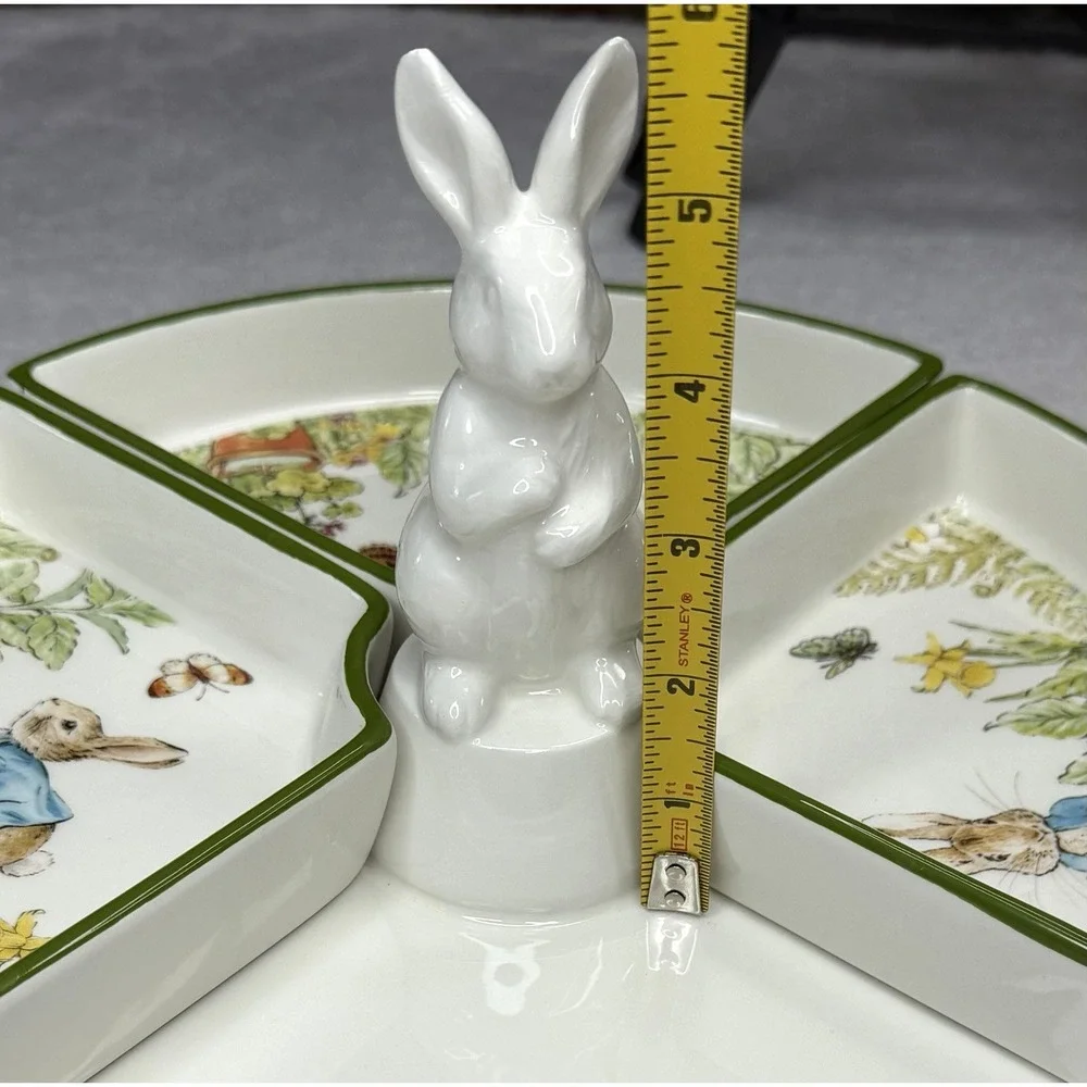 Pottery Barn Beatrix Potter Peter Rabbit Lazy Susan w/ Trays *Read Descrip*